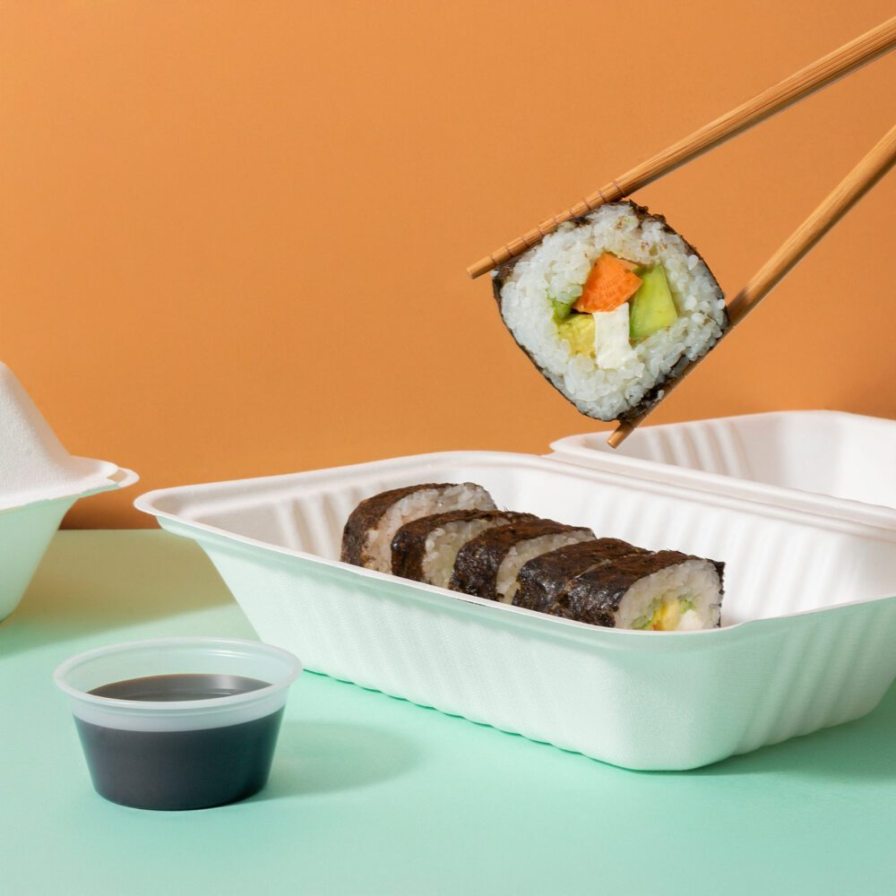 9 x 6 Compostable Hoagie Clamshell | Greenprint