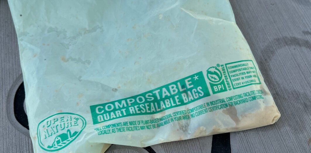 Certified Compostable bag nature