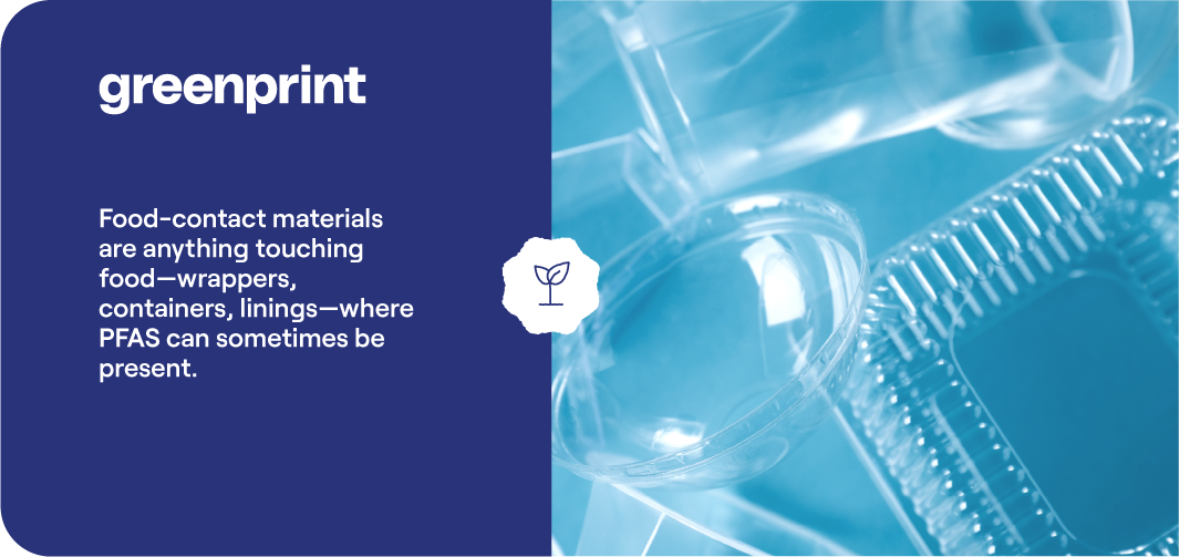 Food-contact materials where PFAS can be present in packaging linings and coatings