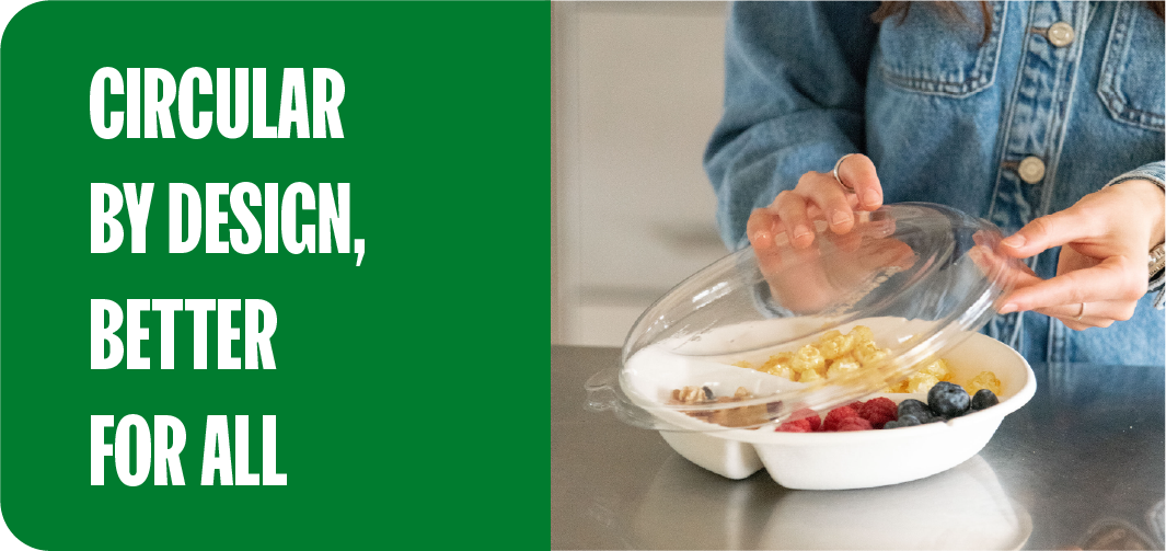 Agricultural waste turned into finished compostable foodware