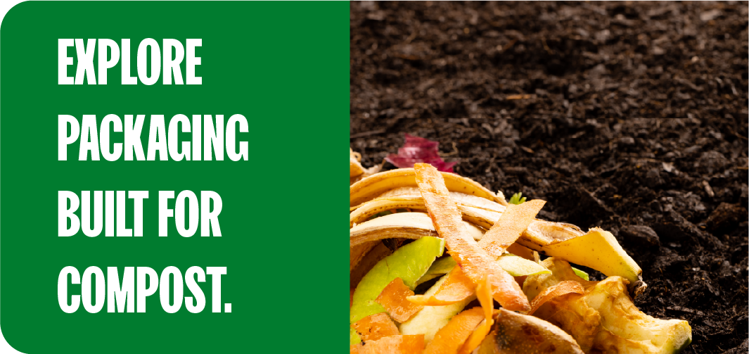 Food scraps breaking down into rich compost soil, a better path than food waste in landfills
