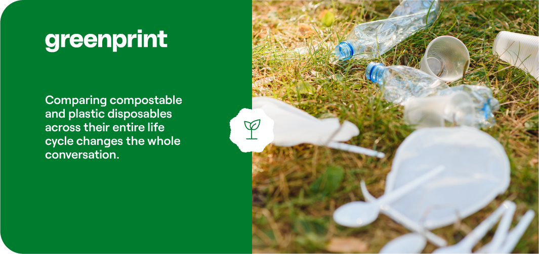 Comparing the paper vs. plastic environmental impact of disposables across their full life cycle